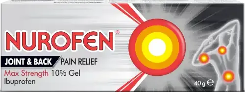 Nurofen Joint & Back Pain Relief Max Strength 10% Gel