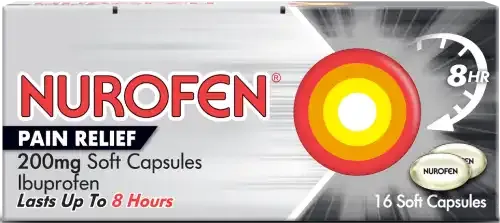 Nurofen Pain Relief 200mg 16 Soft Capsules