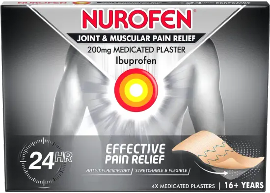 Nurofen Joint & Muscular Pain Relief 4x Medicated Plaster