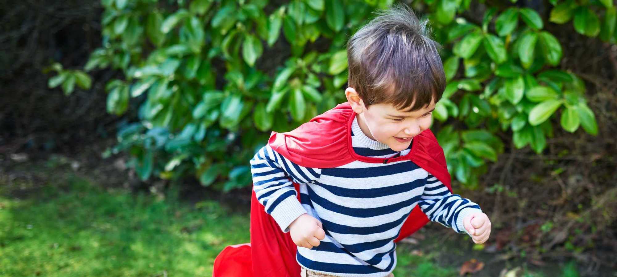 Child running in cape