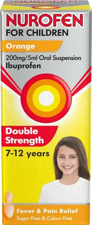 Nurofen for Children 200mg/5ml Orange Oral Suspension