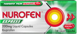 NUROFEN EXPRESS 200MG LIQUID CAPSULES