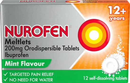 Nurofen Meltlets Mint 200mg