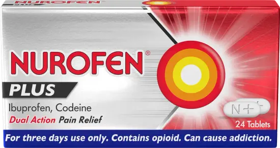 Nurofen Plus 200mg/12.8mg 24 Tablets